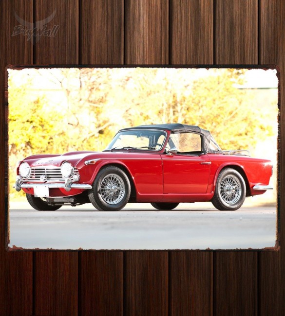 Металлическая табличка Triumph TR4A Металлическая табличка Triumph TR4A